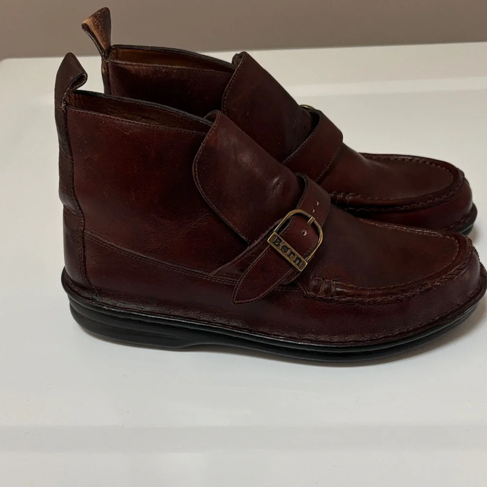 Born Women's Dark Brown Leather Loafers - Picture 2 of 6